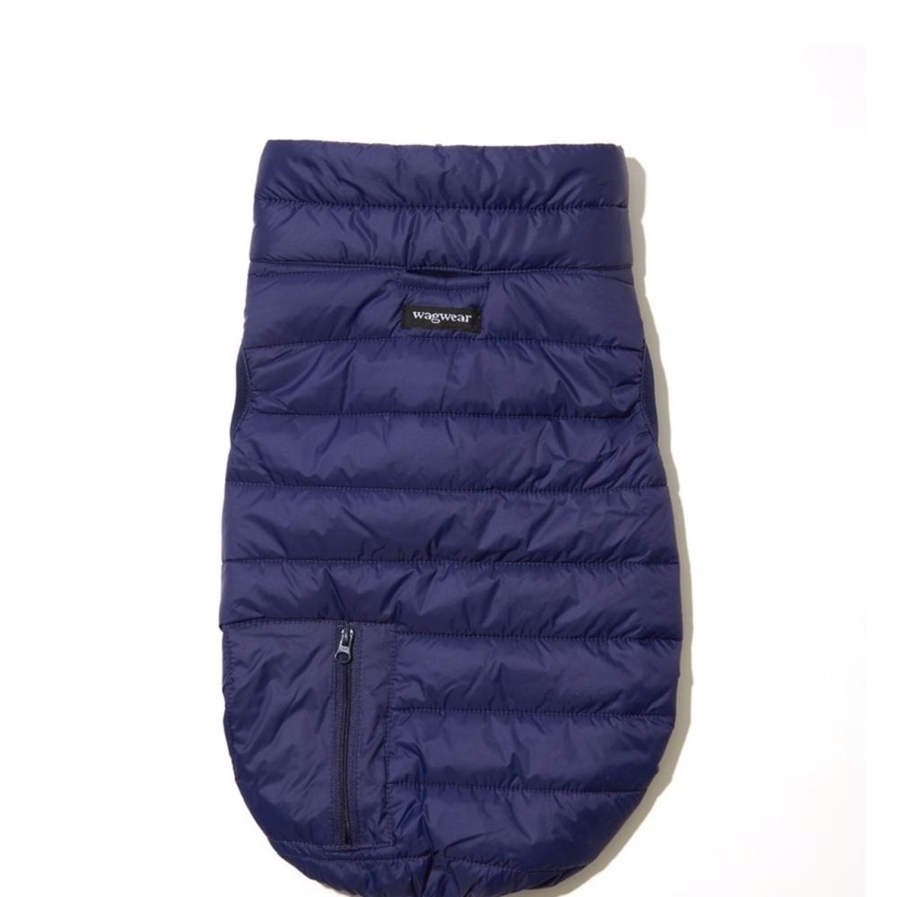 NWT wagwear puffer vest navy